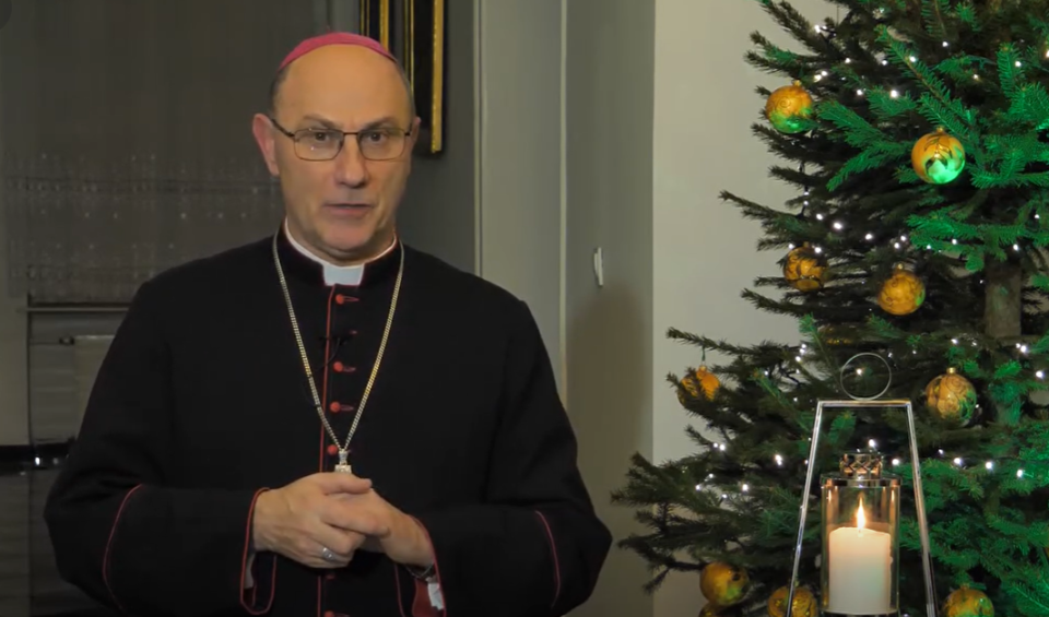Abp Wojciech Polak. / Fot. Screen z nagrania wideo FB Archidiecezja Gnieźnieńska