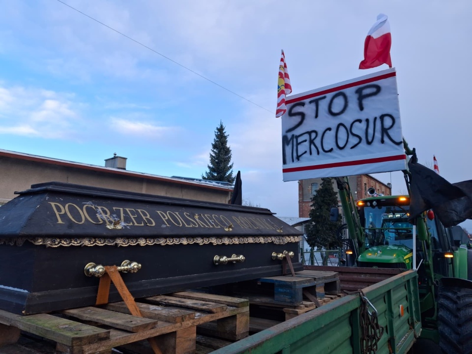 Tak wygląda protest rolników w Łasinie. / Fot. Damian Klich