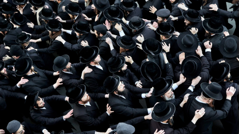 „Chasydzi” autorstwa Janusza Jurka. / Fot. Janusz Jurek