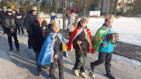 Orszak Trzech Króli w Złejwsi Wielkiej. / Fot. Michał Zaręba