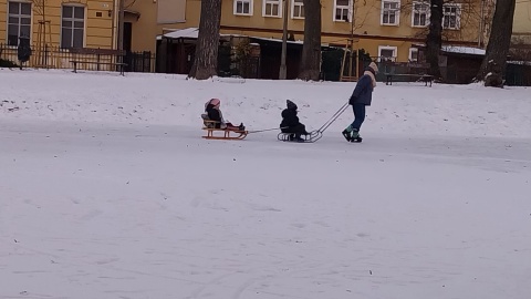 Kilkadziesiąt metrów od miejsca, w którym pod dziećmi załamał się lód/fot. Marcin Kupczyk