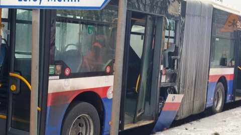 Wypadek na Rondzie Toruńskim w Bydgoszczy/ fot. KM PSP w Bydgoszczy