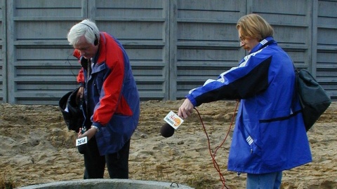 Od lewej Andrzej Krystek i Maciej Burchard (Radio Pomoże) /fot. archiwum PR PiK/Henryk Żyłkowski