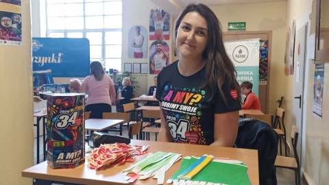 W hali sportowej X Liceum Ogólnokształcącego odbywał się rodzinny piknik z atrakcjami dla dzieci/fot. Monika Kaczyńska