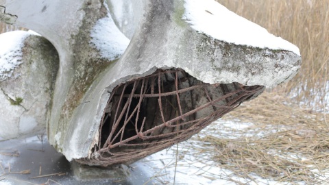 Dziś charakterystyczna rzeźba niszczeje/ fot. Nadesłane