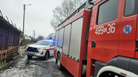 Pożar w domu w miejscowości Górki/fot. OSP Strzelno, Facebook