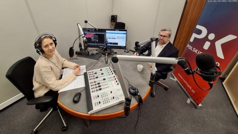 Prof. Wojciech Knieć, socjolog wsi z Uniwersytetu Mikołaja Kopernika w Toruniu i Adriana Andrzejewska-Kuras (PR PiK)/fot. Tomasz Bielicki