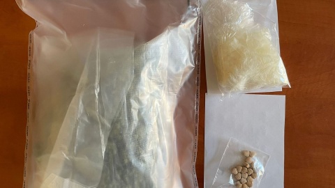 20-latek miał ponad 300 gramów narkotyków/fot. KPP w Świeciu