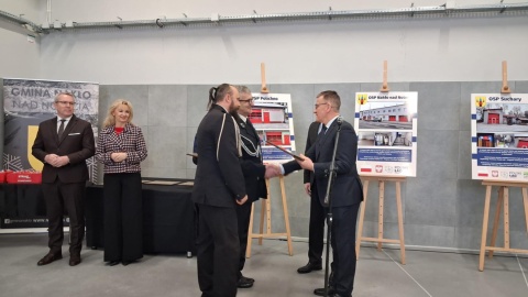 W Paterku niedaleko Nakła nad Notecią oficjalnie otwarto nową remizę Ochotniczej Straży Pożarnej/Fot. Agata Raczek