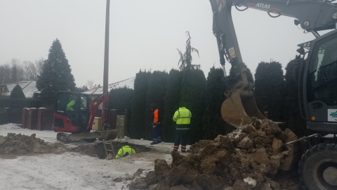 Prace prowadzone są od wtorkowego (4.02.) wieczora. / Fot. Michał Zaręba