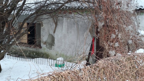 Miejsce interwencji. Policjant znalazł tam rannego mężczyznę/fot. KWP Bydgoszcz/Facebook