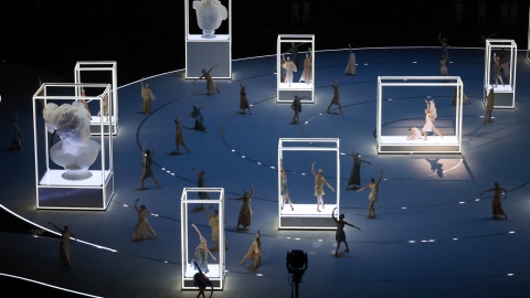 Otwarcie 25. zimowych igrzysk olimpijskich w Mediolanie/fot. PAP/EPA/Neil Hall