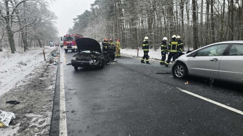 Wypadek na DK 10/ Fot. Heron15 Pomoc Drogowa Bydgoszcz 24h Andruszczenko Krystian 501337500