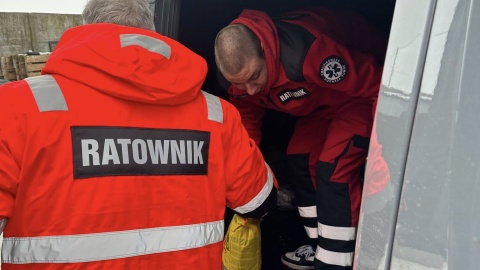 Ratownicy WOPR w Toruniu, po codziennym patrolu terenów przywodnych i Wisły, ruszyli na pomoc zwierzętom/Fot. WOPR Toruń