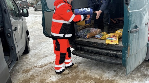 Ratownicy WOPR w Toruniu, po codziennym patrolu terenów przywodnych i Wisły, ruszyli na pomoc zwierzętom/Fot. WOPR Toruń