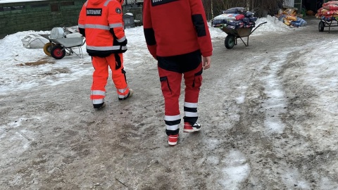 Ratownicy WOPR w Toruniu, po codziennym patrolu terenów przywodnych i Wisły, ruszyli na pomoc zwierzętom/Fot. WOPR Toruń