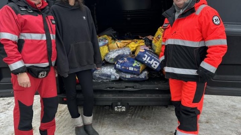 Ratownicy WOPR w Toruniu, po codziennym patrolu terenów przywodnych i Wisły, ruszyli na pomoc zwierzętom/Fot. WOPR Toruń