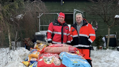 Ratownicy WOPR w Toruniu, po codziennym patrolu terenów przywodnych i Wisły, ruszyli na pomoc zwierzętom/Fot. WOPR Toruń
