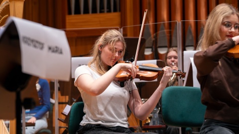 Młodzieżowa Orkiestra Filharmonii Pomorskiej/fot. M.Kledzik, FP