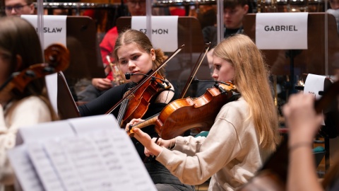Młodzieżowa Orkiestra Filharmonii Pomorskiej/fot. M.Kledzik, FP