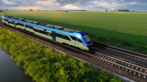 Tak prezentuje się nowoczesny pojazd PESA HEMU/ Fot. Materiały Pesa SA.