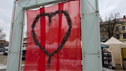 Wielkie serce, przy którym można było zrobić zdjęcie. / Fot. Marcin Doliński