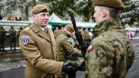 Przysięga w 83. Batalionie Lekkiej Piechoty w Grudziądzu.