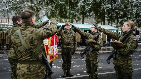 Przysięga w 83. Batalionie Lekkiej Piechoty w Grudziądzu.
