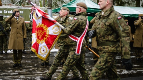 Przysięga w 83. Batalionie Lekkiej Piechoty w Grudziądzu.