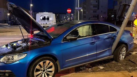 Zderzenie pojadów na na skrzyżowaniu ulic Watzenrodego i Hubego w Toruniu. / Fot. Tomasz Krajnik / KM PSP w Toruniu