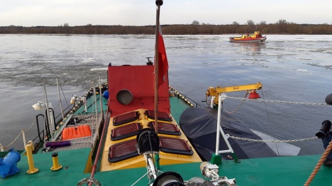 Lodołamacze zbliżają się do Torunia/fot. Henryk Żyłkowski