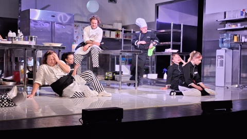 Próba "Na ostrzu noża" w Teatrze Horzycy. / Fot. Iwona Muszytowska-Rzeszotek