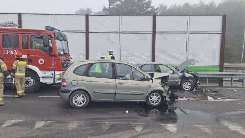 Wypadek w Zielonce. / Fot. Heron15 Pomoc Drogowa Bydgoszcz 24h Andruszczenko Krystian