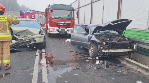 Wypadek w Zielonce. / Fot. Heron15 Pomoc Drogowa Bydgoszcz 24h Andruszczenko Krystian