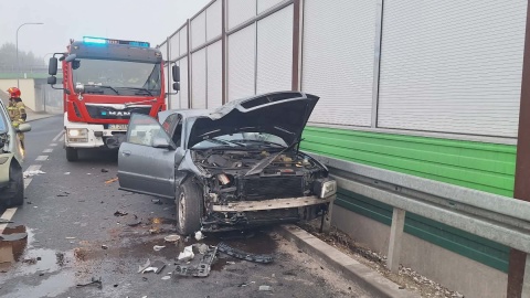 Wypadek w Zielonce. / Fot. Heron15 Pomoc Drogowa Bydgoszcz 24h Andruszczenko Krystian