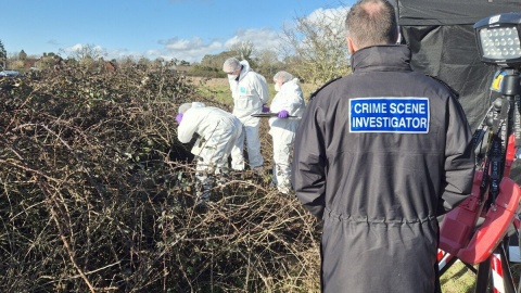 Ciało 57-letniego Grudziądzanina było w walizce/fot. Policja Śląska
