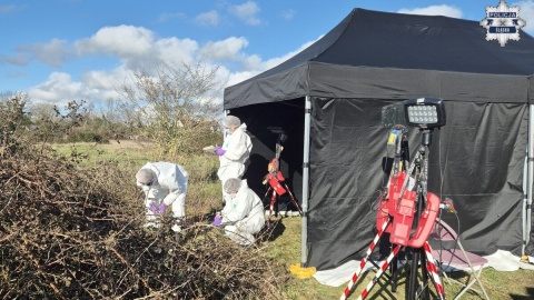 Ciało 57-letniego Grudziądzanina było w walizce/fot. Policja Śląska
