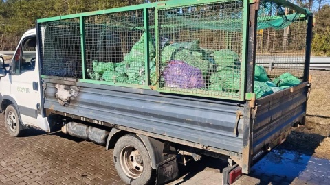 Spalony bus w miejscowości Skępe na DK 10/fot. KP PSP Lipno