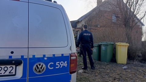 Pożar we wsi Zaskocz w powiecie wąbrzeskim/fot. KPP Wąbrzeźno