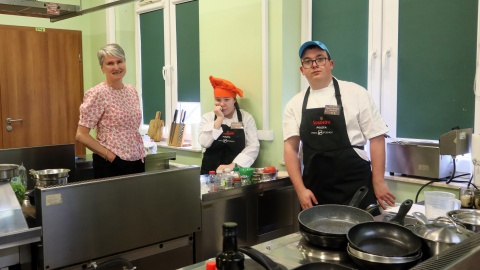 Uczestnicy konkursu „Gotuj z Braillem”/fot. Tatiana Adonis