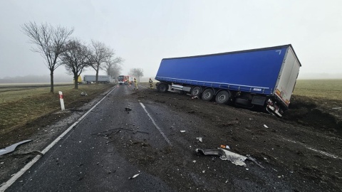 Śmiertelny wypadek w Szadłowicach pod Gniewkowem/fot. KP PSP Inowrocław