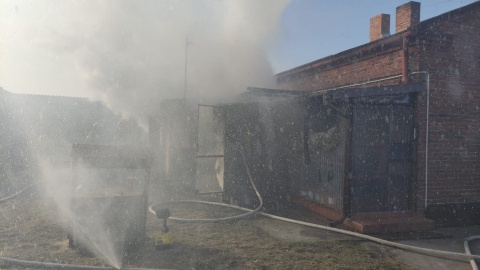 Pożar domu w Zagorzycach/fot. materiały strażaków z Radziejowa