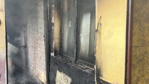 Pożar domu w Zagorzycach/fot. OSP KSRG Piotrków Kujawski, Facebook