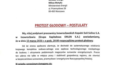 Dokument Komisji Zakładowej NSZZ „Solidarność"