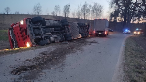 Do zdarzenia doszło w Szczuce w powiecie brodnickim./ Fot. OSP Szczuka