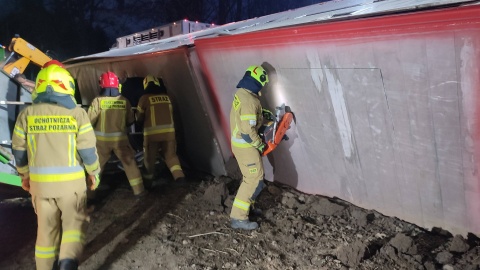 Do zdarzenia doszło w Szczuce w powiecie brodnickim./ Fot. OSP Szczuka