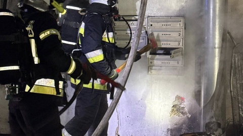 Nocny pożar w Solcu Kujawskim/fot. Facebook/OSP Solec Kujawski