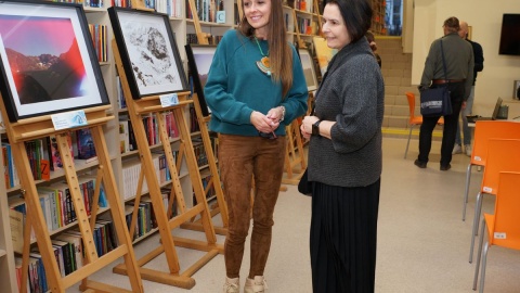 Michał Tomaszewski zaprasza do Biblioteki Śródmieście przy Dworcowej 49 w Bydgoszczy na wystawę zatytułowaną „Śnieżna Kraina - Tatry i Karkonosze”/Fot. Danuta Szłapińska