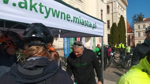 150 osób wzięło udział w pierwszym treningu w konkursie na Rowerową Stolicę Polski organizowanym przez Bydgoszcz/Fot. Monika Siwak