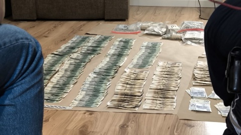 21-latek z Bydgoszczy odpowie za handel środkami odurzającymi i „pranie" brudnych pieniędzy. W mieszkaniu miał prawie 12 kg marihuany, a w mieszkaniu 800 tys. zł/fot. KMP Bydgoszcz